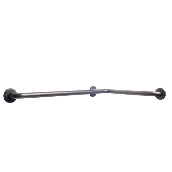 Horizontal Angled Grab Bar, OIL RUBBED BRONZE finish