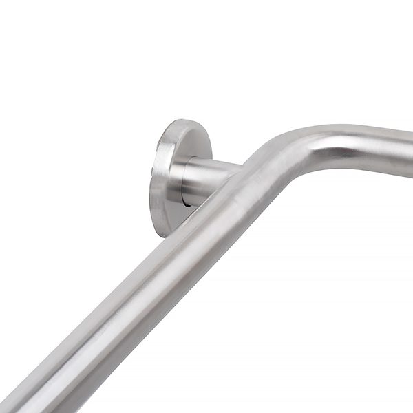 Horizontal Angled Grab Bar,SATIN finish