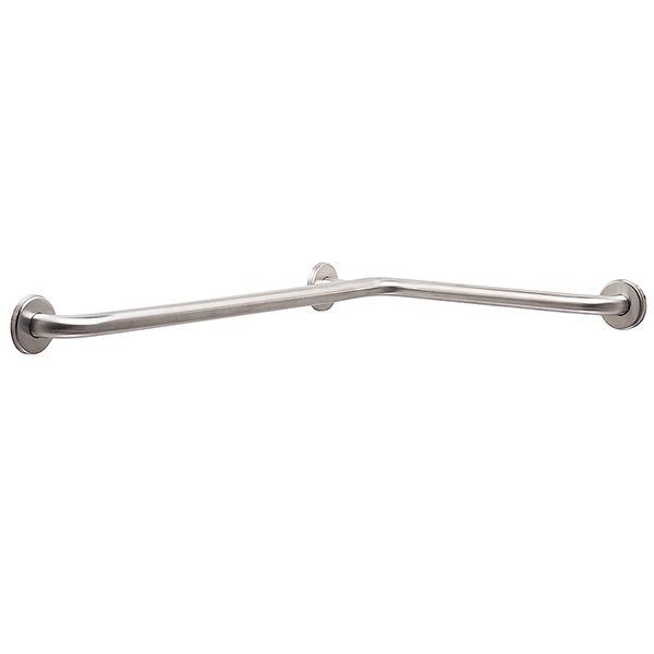 Horizontal Angled Grab Bar,SATIN finish