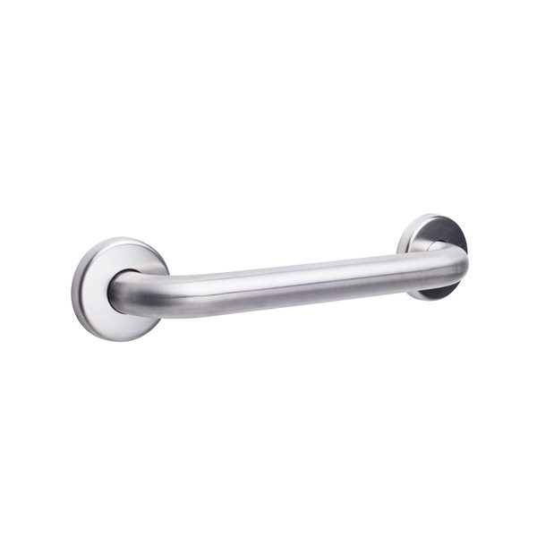 Straight Grab Bar, Concealed Flange SATIN finish