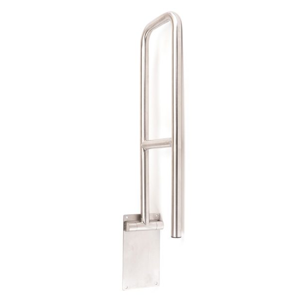 Swing Down/Flip Up Grab Bar, SATIN finish