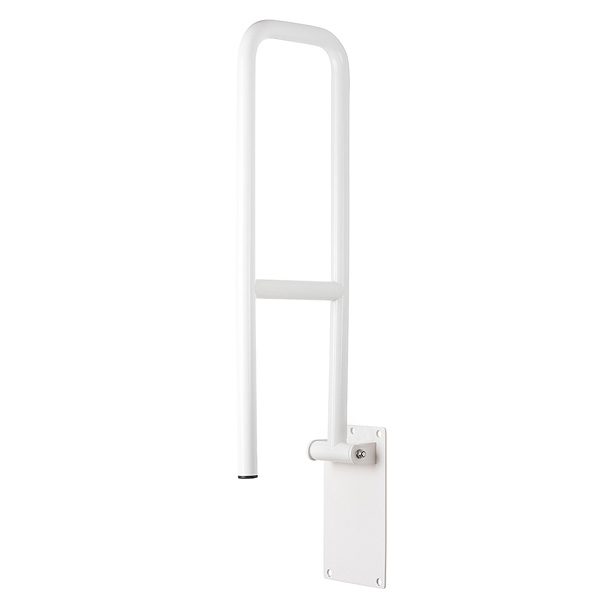 Swing Down/Flip Up Grab Bar, WHITE finish