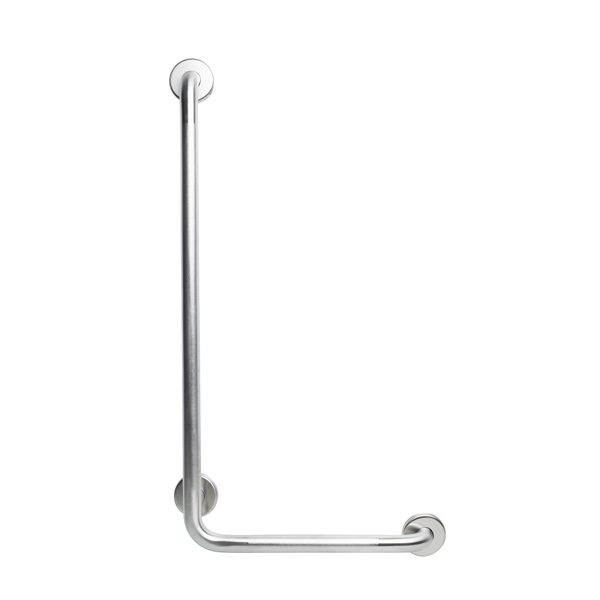 Vertical Angle Grab Bar,PEENED finish, LEFT