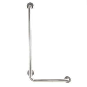 Vertical Angle Grab Bar, SATIN finish, LEFT