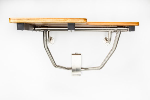 Folding Shower Seat, Wall Bracket Mount, L-Shape, Right - Image 2