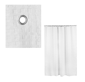 Commercial Shower curtains available from CSI Bathware