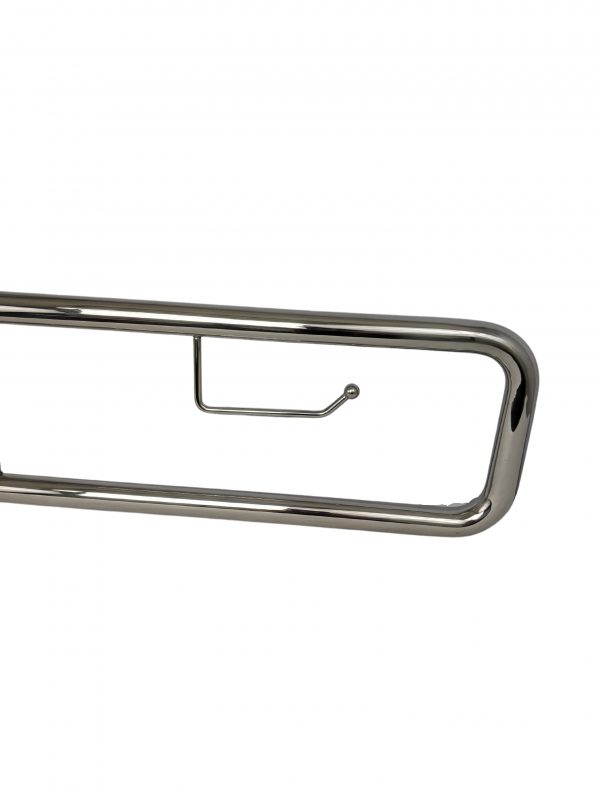 Flip Down, Swing Up Grab Bar with Toilet Paper Holder - Image 7
