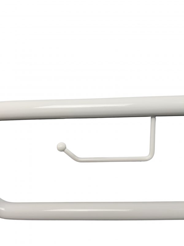 Flip Down, Swing Up Grab Bar with Toilet Paper Holder - Image 6