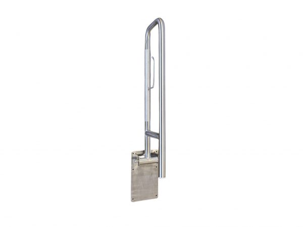 Flip Down, Swing Up Grab Bar with Toilet Paper Holder - Image 12