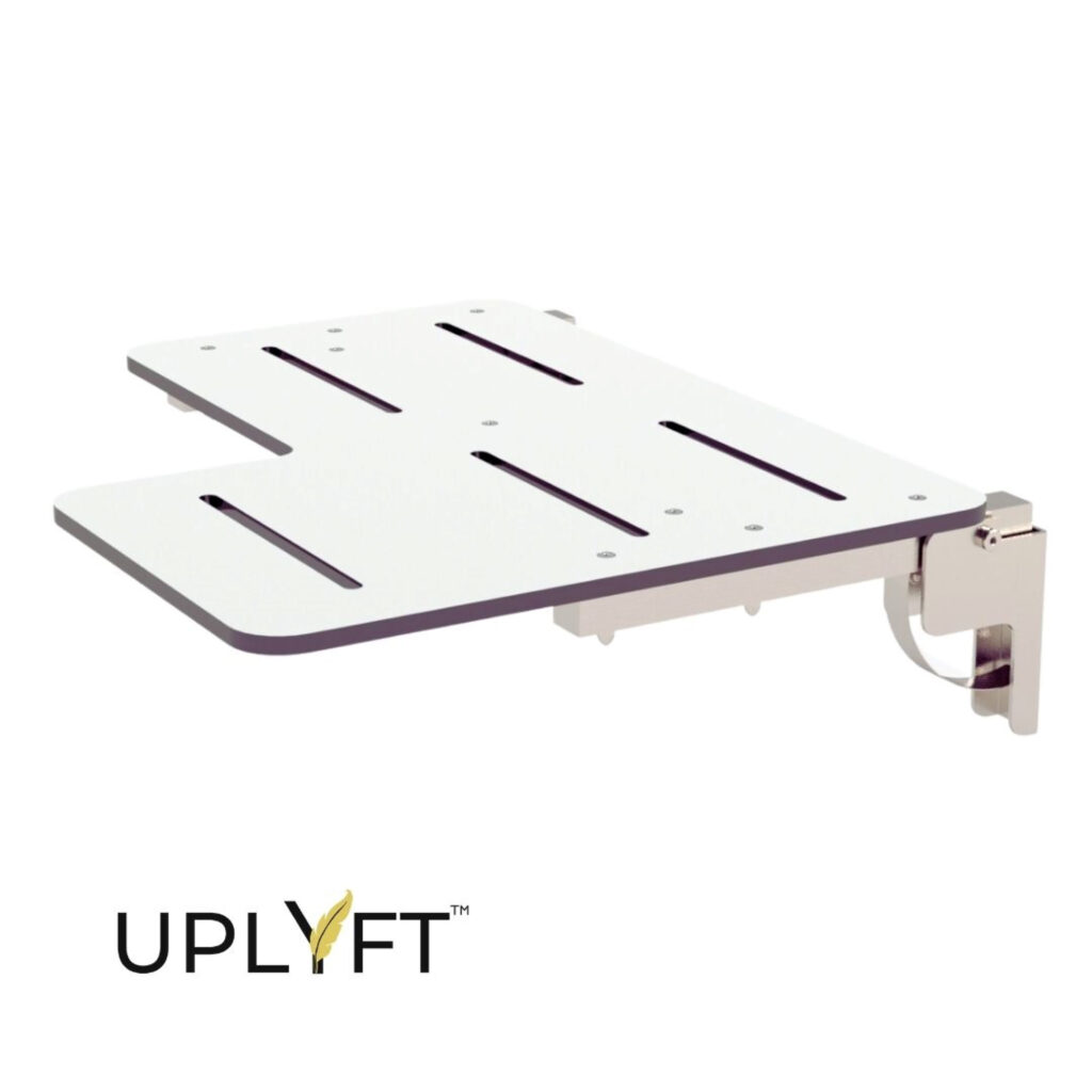 Uplyft LShaped Wall Mount Shower Seat CSI Bathware