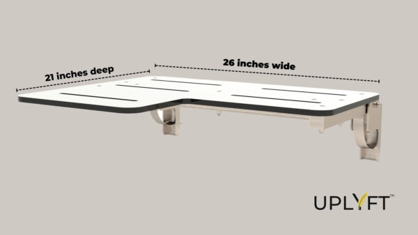Uplyft L-Shaped Wall Mount Shower Seat - Image 20
