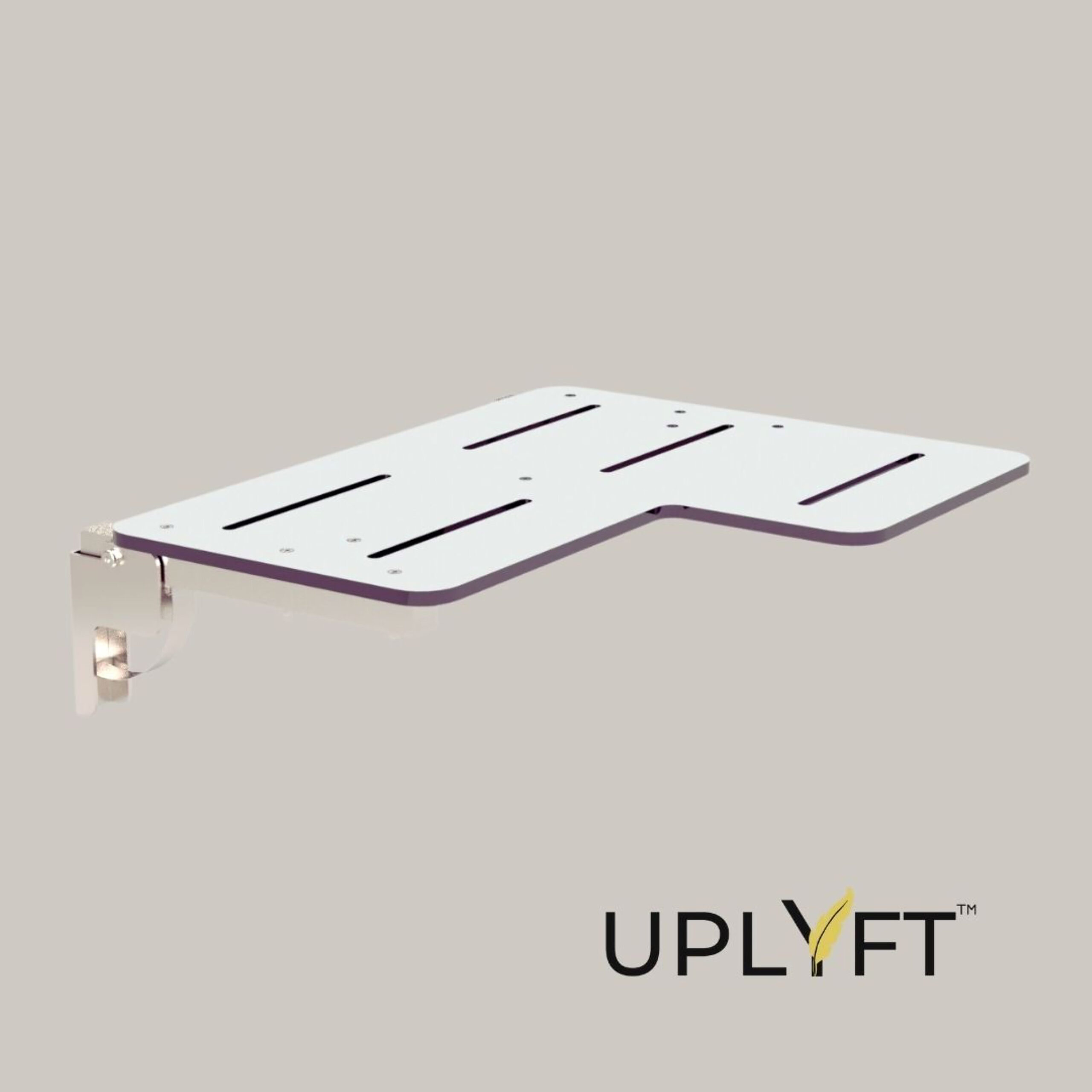 Uplyft L-Shaped Wall Mount Shower Seat | CSI Bathware